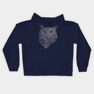 Great Horned Owl Kids Hoodie